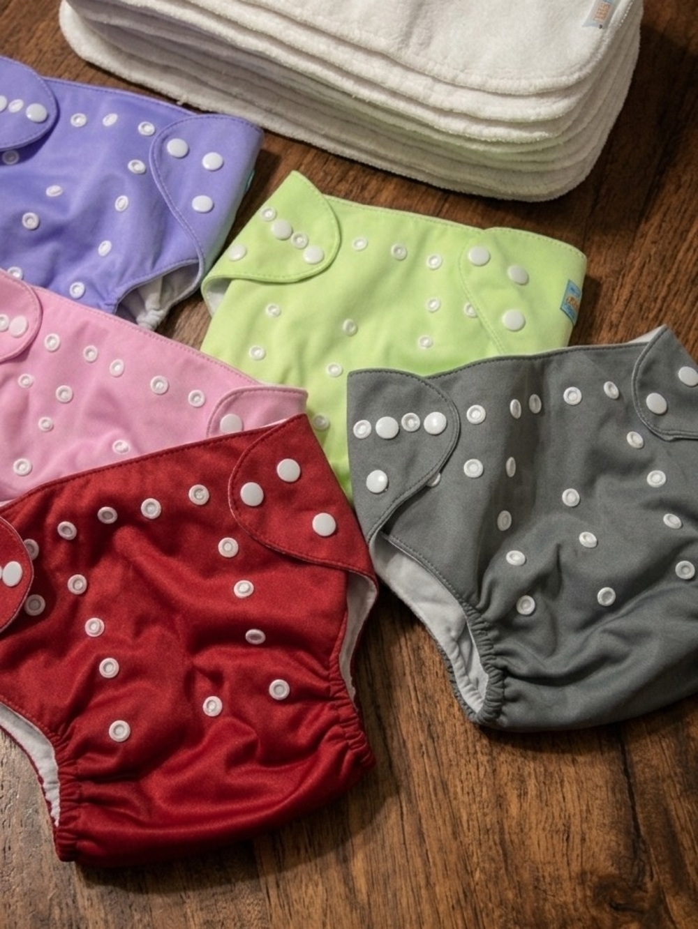ALVABABY Bundle: 12 Absorbent Inserts + 5 Pocket Diapers - Like New - Picture 4 of 4